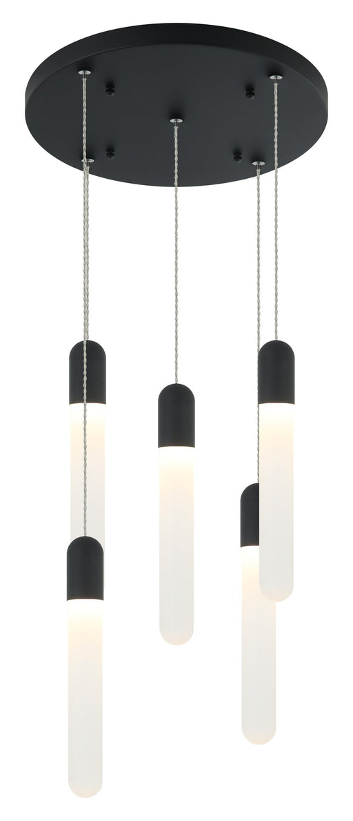 Aydin 5-Light Pendant in Matte Black