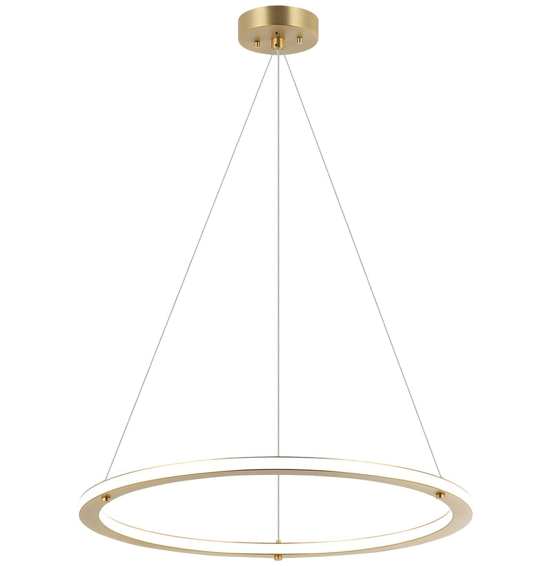 Victoria 24" LED Pendant in Brushed Gold