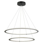 Victoria 32" 2-Light LED Chandelier in Black