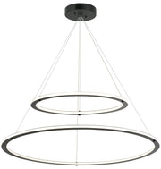 Victoria 40" 2-Light 80-Watt LED Chandelier in Black
