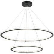 Victoria 40" 2-Light 80-Watt LED Chandelier in Black