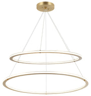Victoria 40" 2-Light 90-Watt LED Chandelier in Brushed Gold