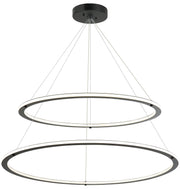 Victoria 40" 2-Light 90-Watt LED Chandelier in Black