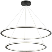 Victoria 40" 2-Light 90-Watt LED Chandelier in Black