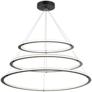 Victoria 40" 3-Light LED Chandelier in Black