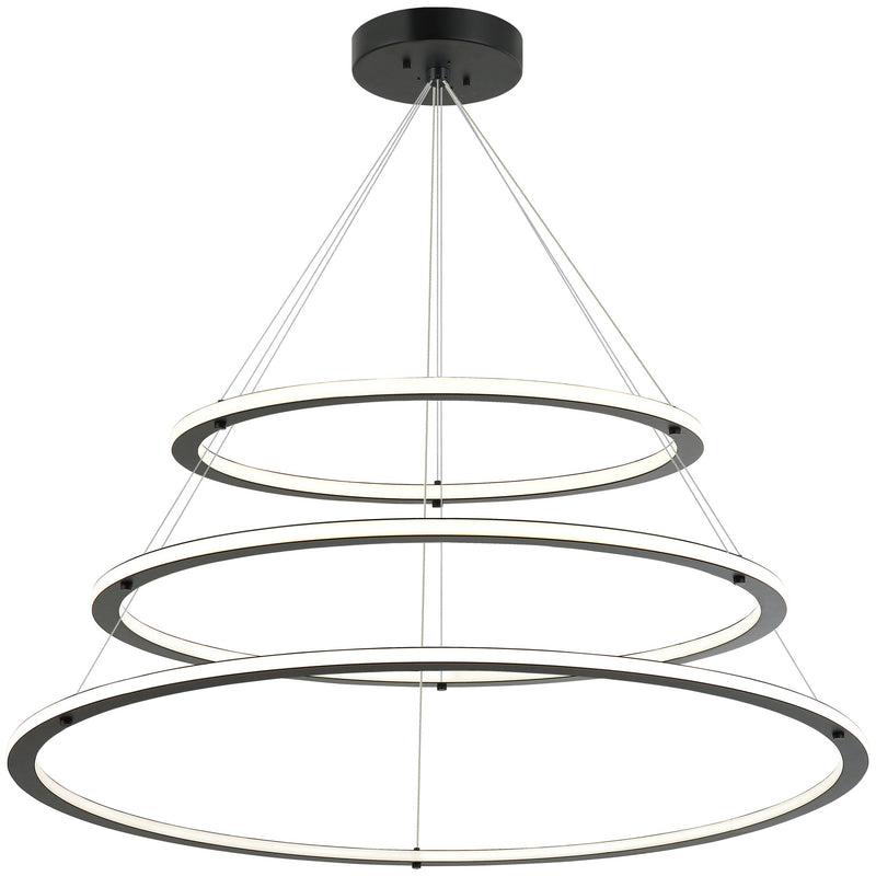 Victoria 40" 3-Light LED Chandelier in Black
