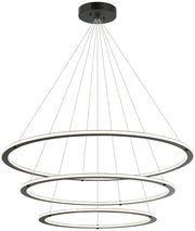Victoria 40" 3-Light LED Chandelier in Black