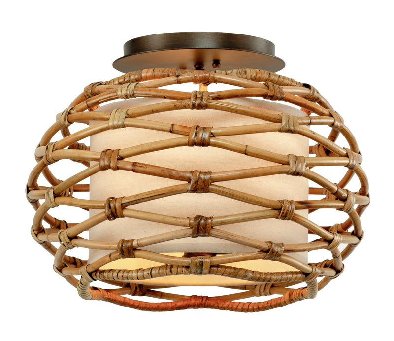 Balboa 3-Light Semi-Flush Mount in Textured Bronze