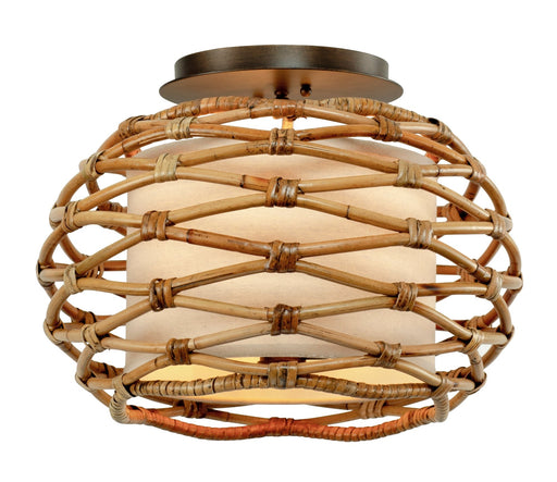 Balboa 3-Light Semi-Flush Mount in Textured Bronze