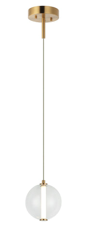 Belange 6" Mini Pendant in Aged Gold Brass