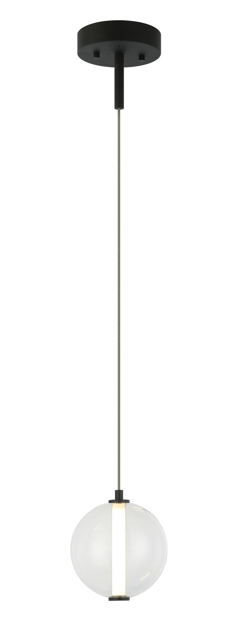 Belange 6" Mini Pendant in Matte Black