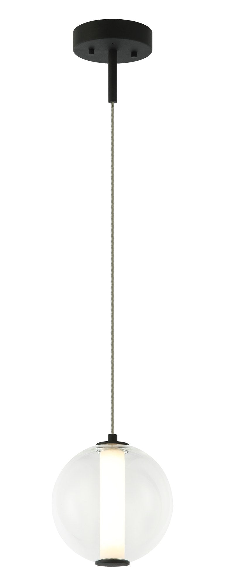 Belange 8" Mini Pendant in Matte Black