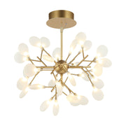 Hydrangea Bloom 30-Light Chandelier in Gold