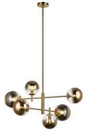 Averley 6-Light Chandelier in Aged Gold Brass / Aged Gold Brass