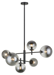 Averley 6-Light Chandelier in Black