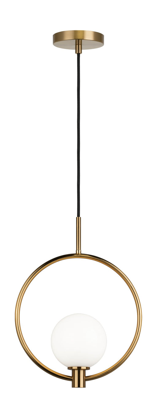 Averley 5.5" Pendant in Aged Gold Brass