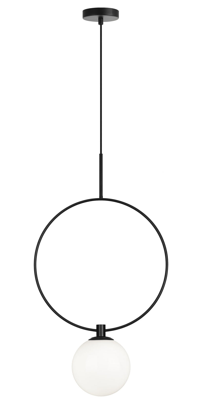 Averley 8" Pendant in Black