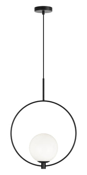 Averley 8" Pendant in Black