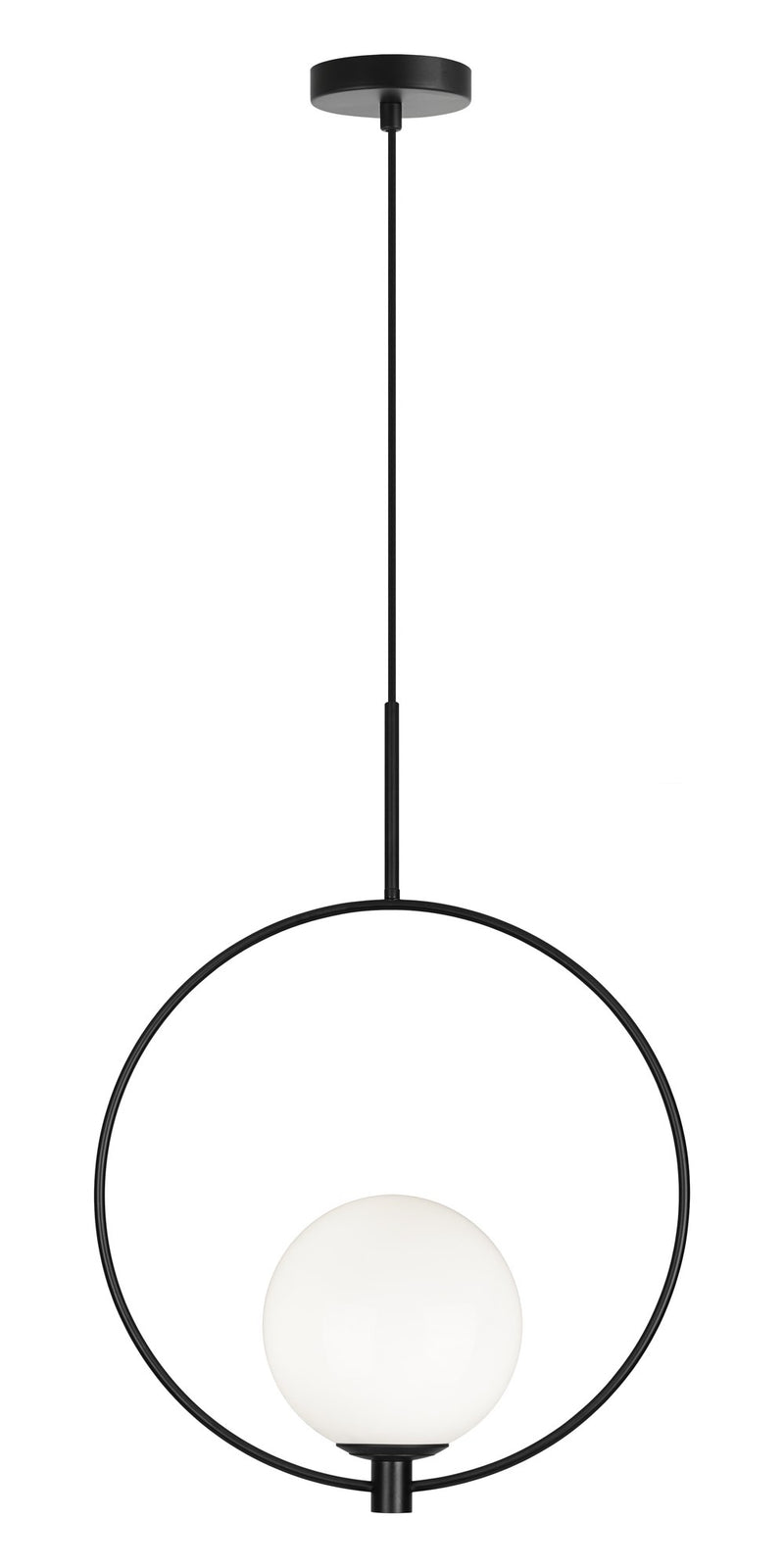 Averley 8" Pendant in Black