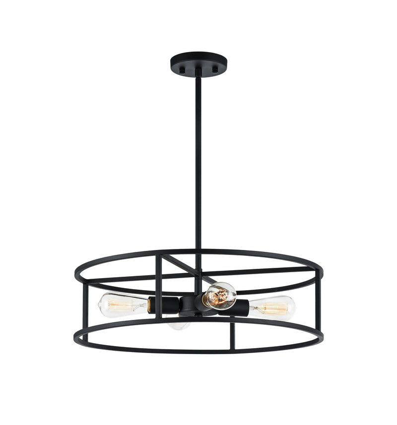 Candid 18" 4-Light Pendant in Rusty Black