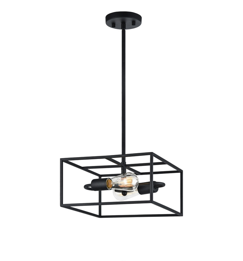 Candid 12" 2-Light Pendant in Rusty Black