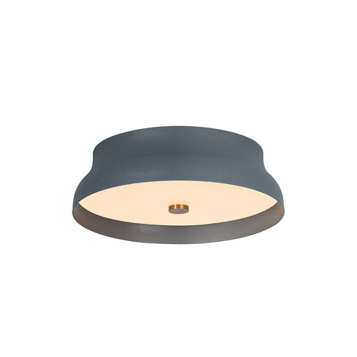 Shore Small Flush Mount in Patina Brass / Slate Gesso