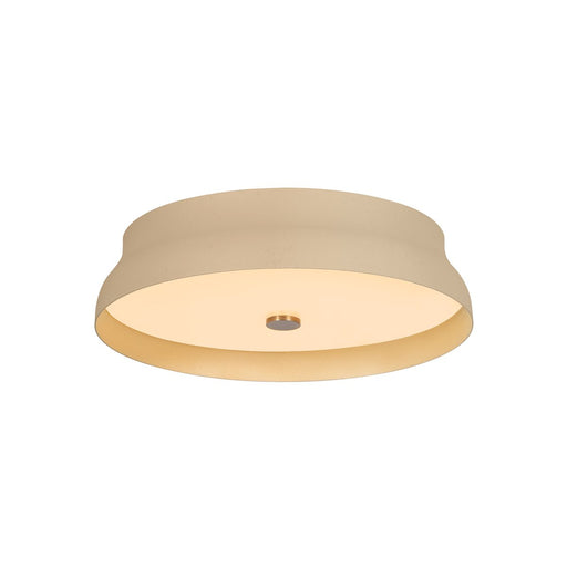 Shore Large Flush Mount in Patina Brass / Cream Gesso
