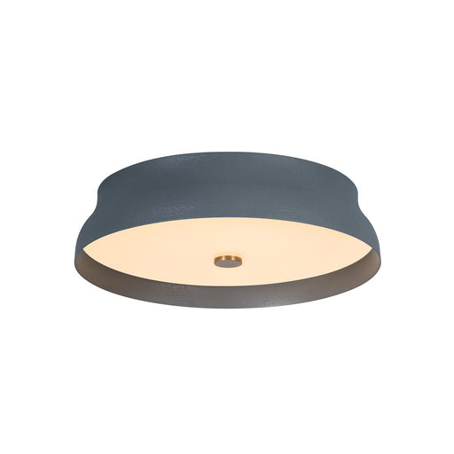 Shore Large Flush Mount in Patina Brass / Slate Gesso