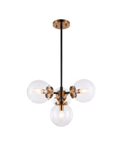 Maru 4-Light Chandelier in Aged Gold Brass