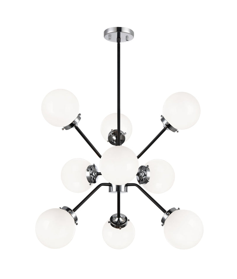 Maru 9-Light Chandelier in Chrome