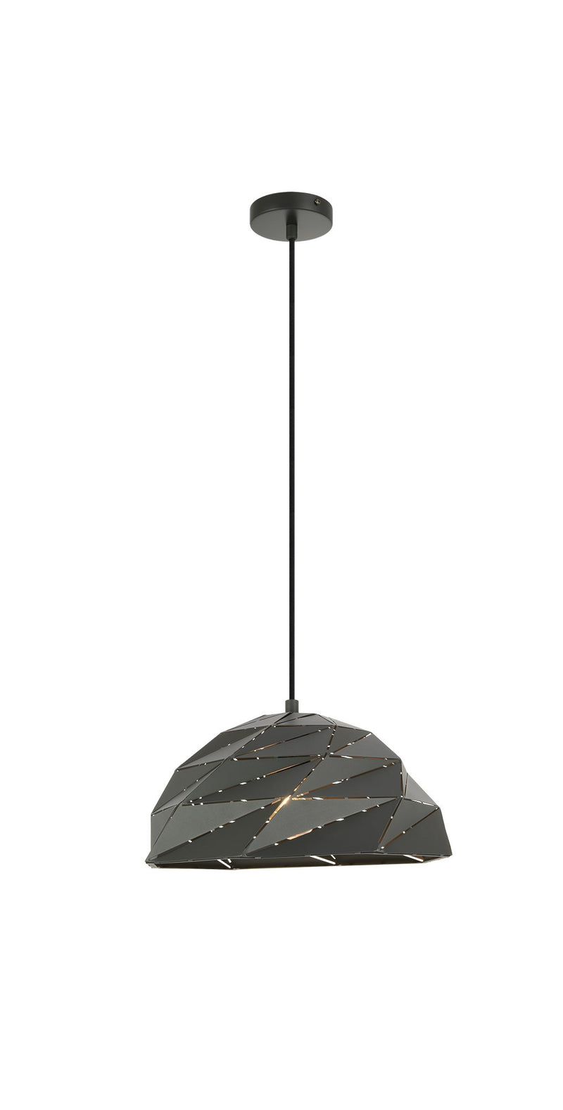 Riku 14" Pendant in Dark Grey