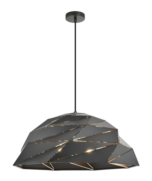 Riku 26" 3-Light Pendant in Dark Grey