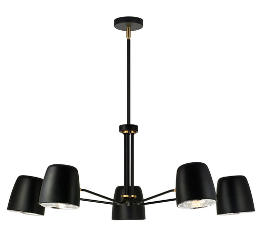 Luca 5-Light Chandelier in Black