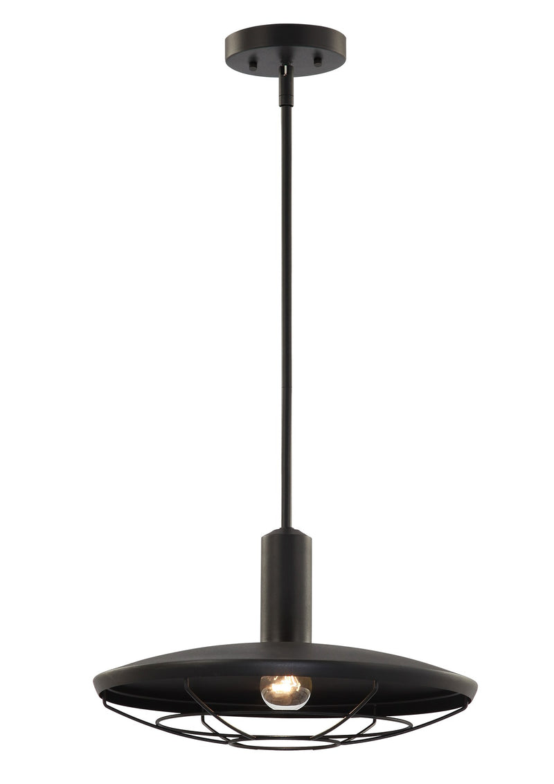 Compton 16" Pendant in Matte Black