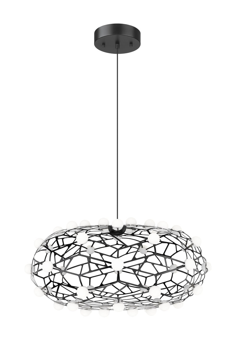 Coral 24" LED Pendant in Black