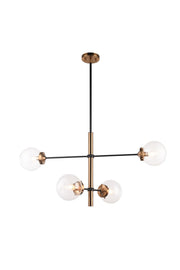 Enchant 4-Light Chandelier in Aged Gold Brass