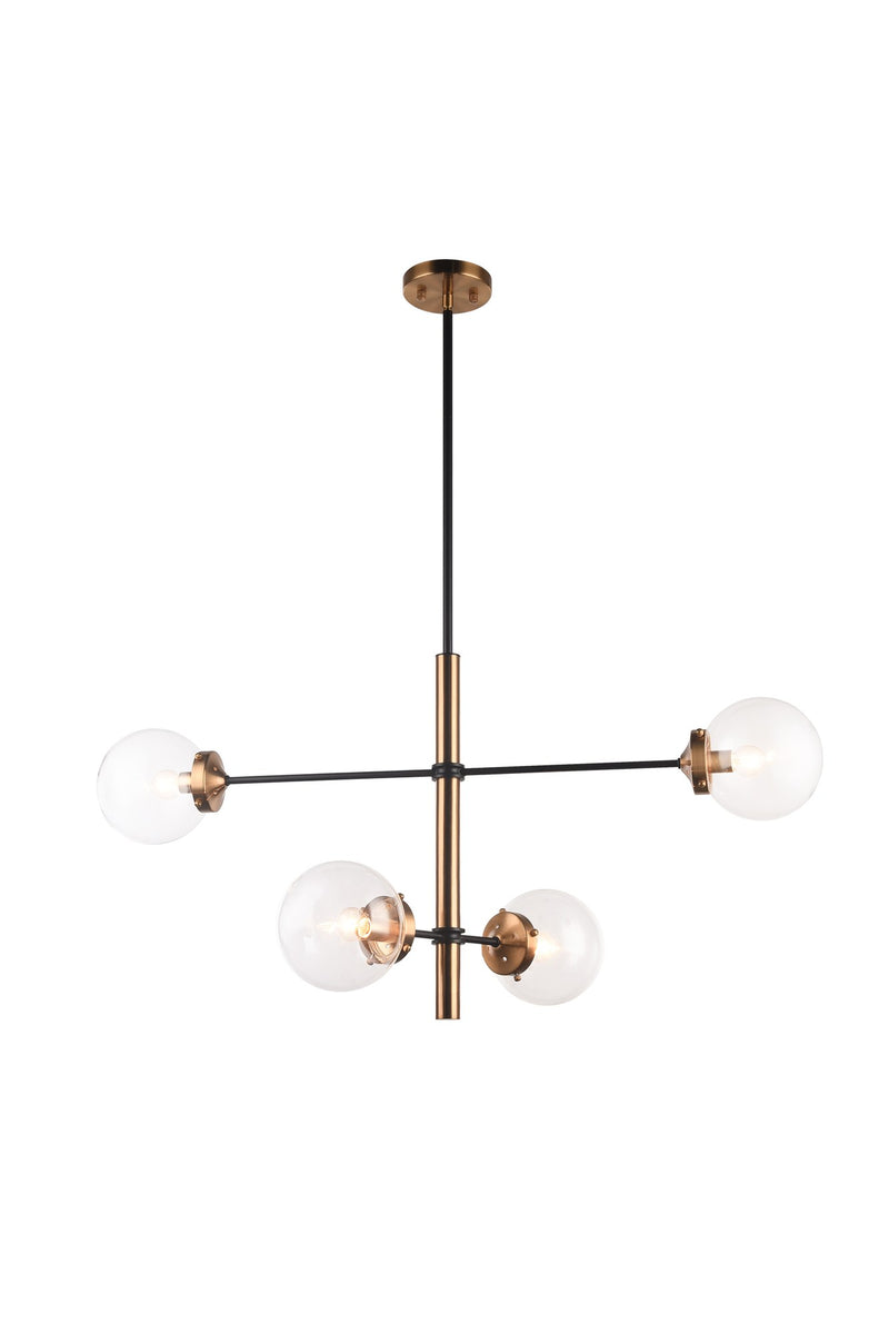 Enchant 4-Light Chandelier in Aged Gold Brass