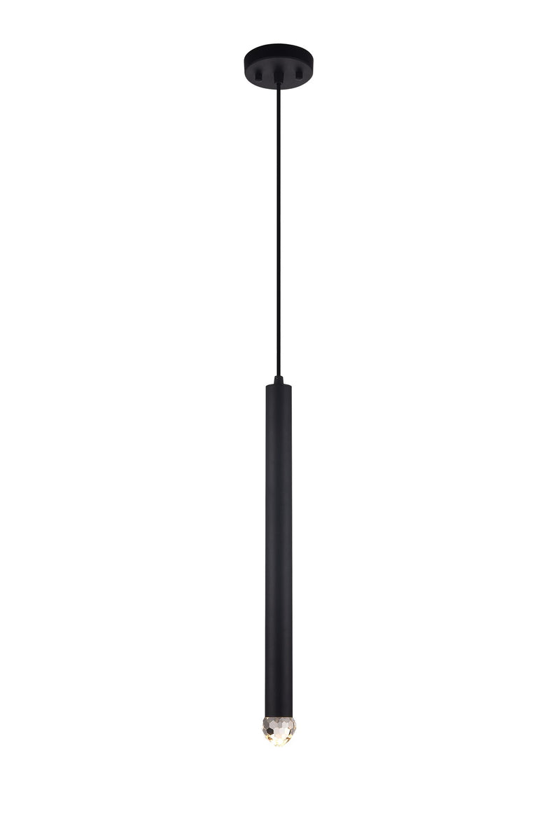 Reign 2" LED Mini Pendant in Matte Black
