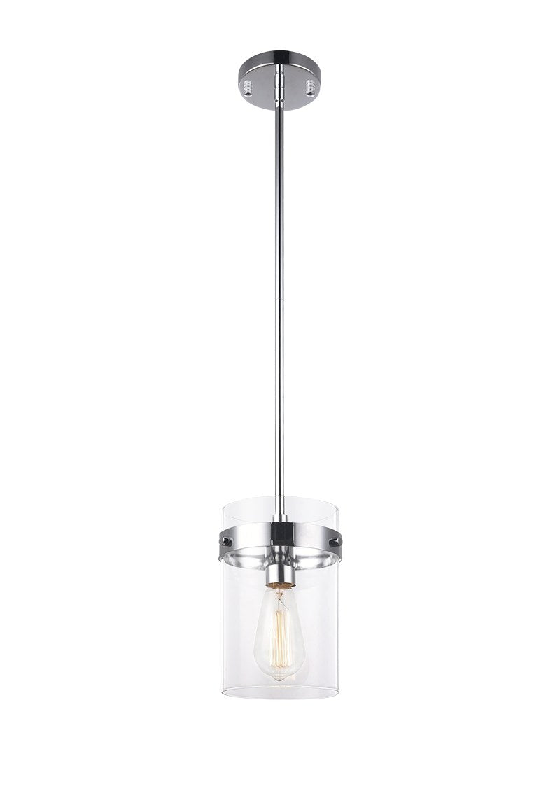 Zale Mini Pendant in Chrome