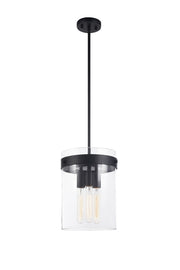 Zale 3-Light Pendant in Black