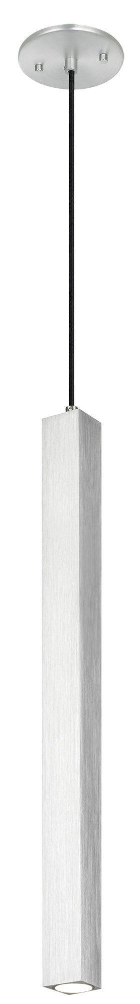 Royce Tall LED Mini Pendant in Aluminum
