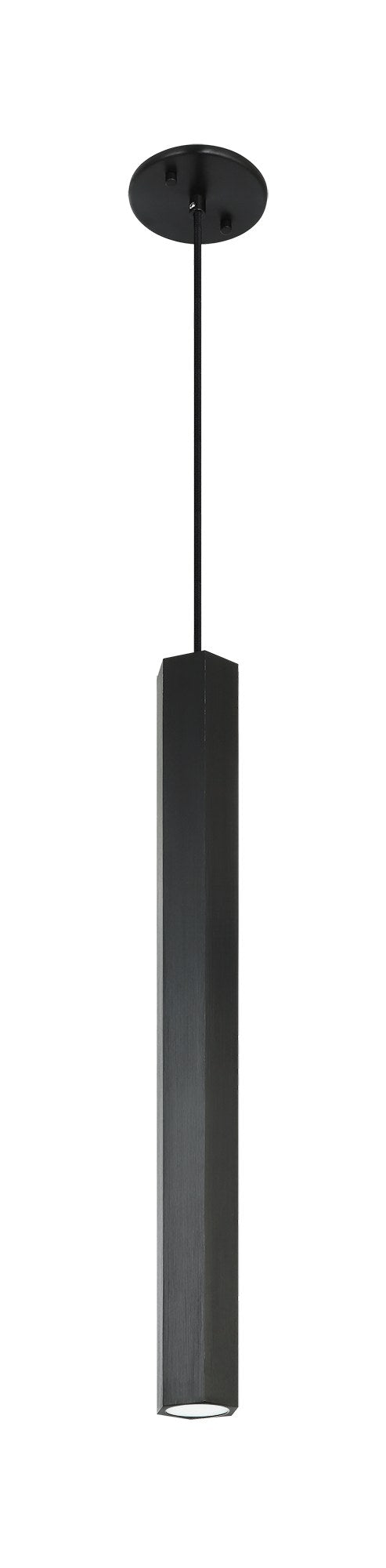 Rowan Tall LED Mini Pendant in Oxidized Black