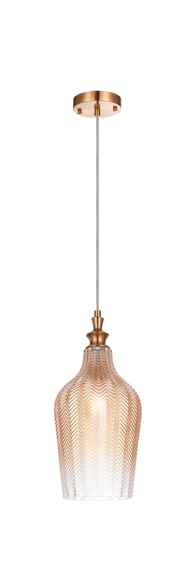 Renity 7" Pendant in Aged Gold Brass