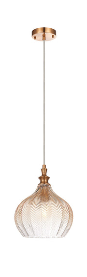 Renity 9" Pendant in Aged Gold Brass