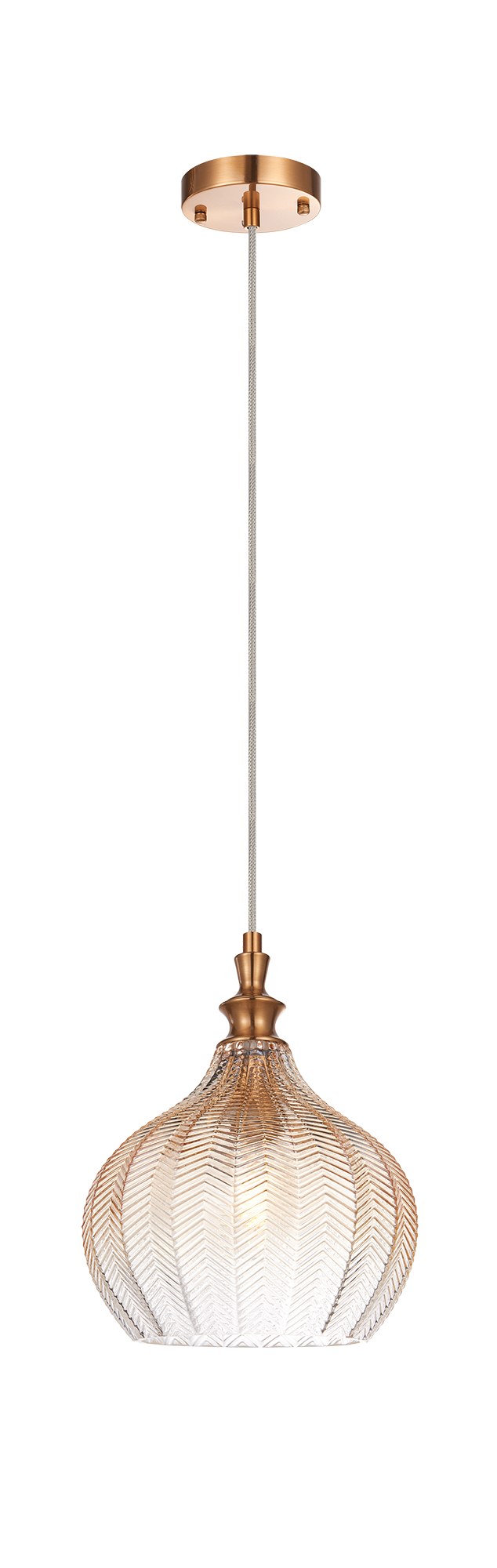 Renity 9" Pendant in Aged Gold Brass