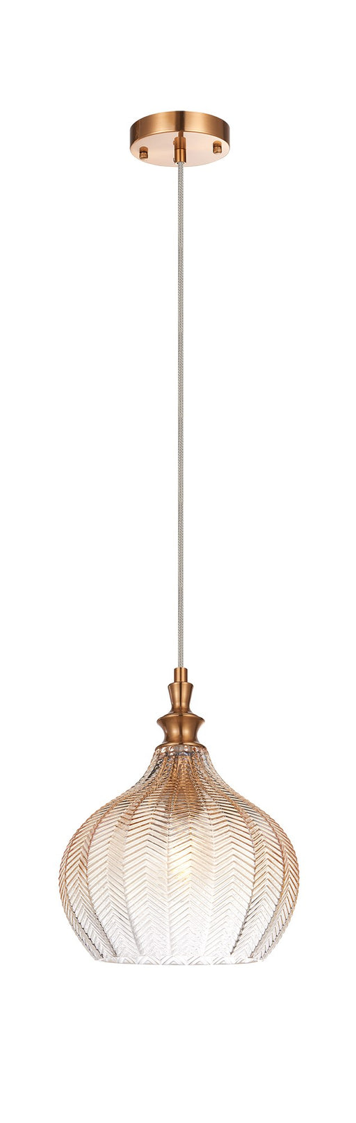 Renity 9" Pendant in Aged Gold Brass