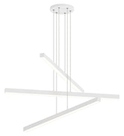 Presley 37" 6-Light LED Chandelier in Matte White