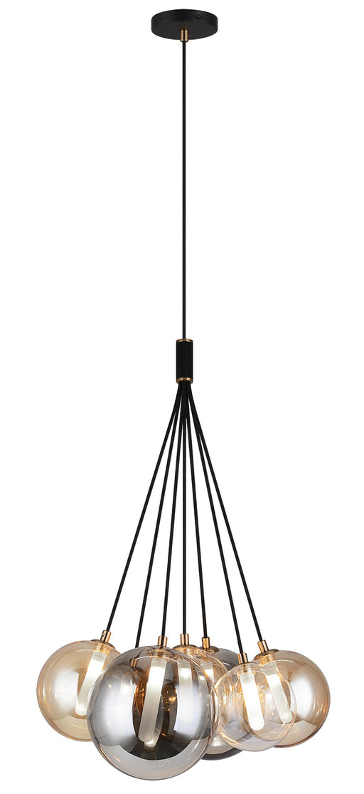 Magma 7-Light Pendant in Black