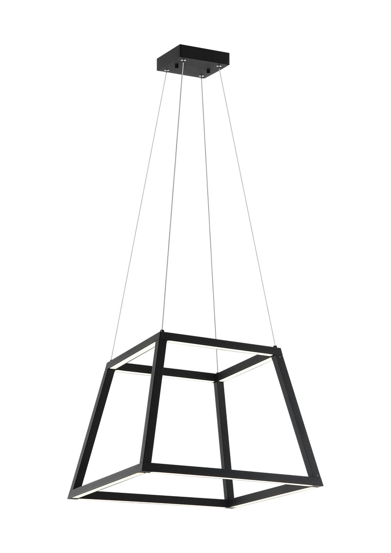 Carlington 16" LED Pendant in Matte Black