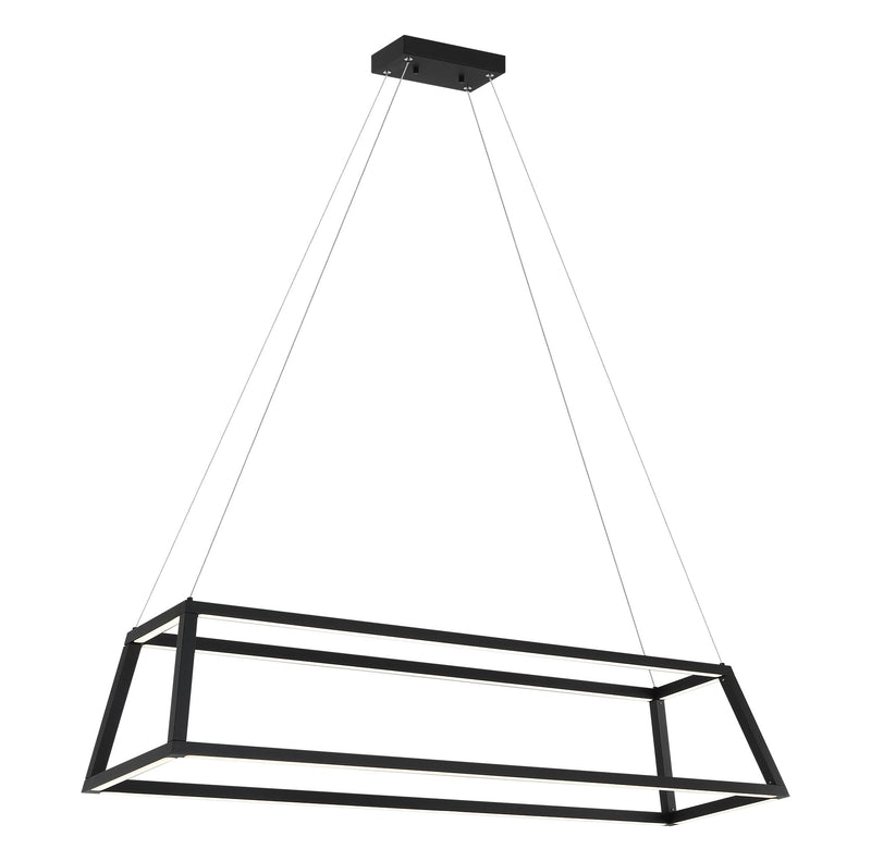 Carlington 46" LED Linear Pendant in Matte Black